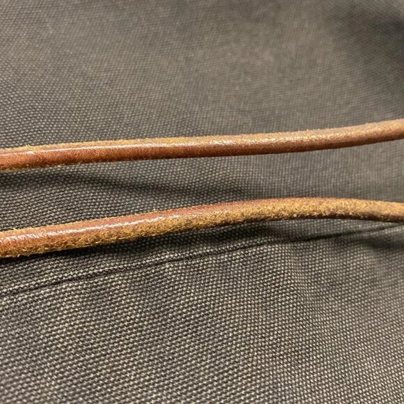 Auth HERMES Polochon Mimile - Black Canvas Leather Backpack - Picture 10 of 11